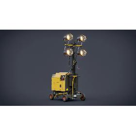 3D Light Tower GameReady LODs model